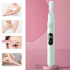 전동 제모기 휴대용 전동 눈썹 정리기 USB충전식, 녹색