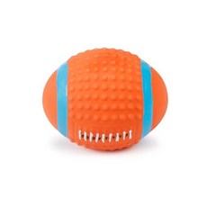 寵世界 乳膠寵物球 - 寵物玩具球, 1個, 橄欖球 小