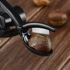 «板栗開口器» 板栗開口器不鏽鋼剝板栗工具慄爪栗子刀剝殼器開口刀核桃夾子神器, 【2把】全金屬款, 1個