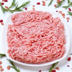 [당일발송] 돼지고기 다짐육 1 kg 대용량 목전지 돈다짐육 돈 돼지 민찌, 500g, 2개