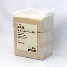 무인양품 MUJI 탁상용 티슈 페이퍼 3개 MAA18A1S, 150매