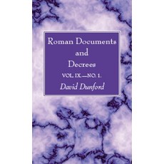 (영문도서) Roman Documents and Decrees Volume IX - No. 1 Hardcover, Wipf & Stock Publishers, English, 9781666762303