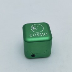 台灣出貨 檯球鋁合金巧克夾磁力巧粉盒金屬斯諾克杆檯球方形巧粉套通用配件, 綠色COSMO強磁巧克盒+扳手, 1個