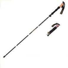 노르딕워킹 트래킹 폴 탄소섬유 접이식 초경량 하이킹, 1개, 카본 체커보드