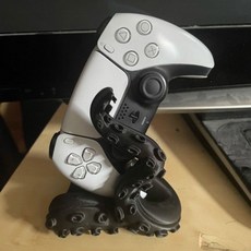 克蘇魯風格章魚觸手造型PS5/PS4手柄支架 - 3D打印通用底座, 1個, PS5/PS4手柄通用,純色*（活力黃）
