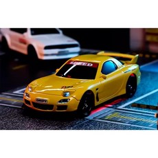阿莎力2店 1:43 迷你JDM RX7 BMW BENZ 飄移車 高速遙控車 迷你甩尾車, 1個, 黃色 RX7