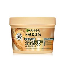 Garnier 가르니에 헤어푸드 푸르티스 코코아 버터 헤어팩 400ml 푸석한 모발용, 1개