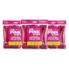 Stardrops The Pink Stuff Miracle 극세사 천 컬렉션 - 얼룩 없는 광택을 위한 다목적 유리 및 광택 클리닝 (9팩), 9 Pack