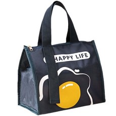 便當保溫袋 防水防汗 大容量收納 長效保溫, 藏青