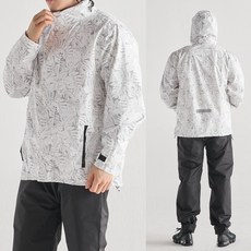 아이언 플렉시 우비 상하의 세트, 화이트