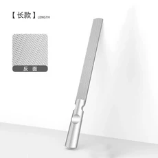 쿠쿠스토어 양면 네일 스테인레스 스틸 매니큐어 전문 손가락 케어 도구 손질, 03 long