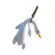 미지쇼 자외선오리 자동차룸미러장식