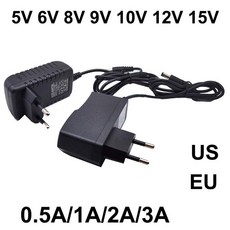 범용 전원 어댑터 공급 충전기 AC 110-240V DC 5V 6V 8V 9V 10V 12V 0.5A 1A 2A 3A LED 조명 스트립용 Eu, 01 EU_01 5V_04 3A