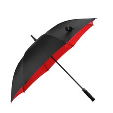 超大自動雙層長柄高爾夫傘，晴雨兩用禮品傘，直骨結構可印logo，加大傘面防風抗UV, 1個, 檸檬黃,130CM