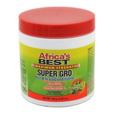 Africa's Best 맥시멈 스트랭스 슈퍼 그로 헤어 & 스캘프 컨디셔너, 1개