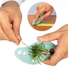 루베이 2in1 초본 분리기 + 필러 PP 재질 편안한 그립감 손쉬운 박리 잎사귀/야채/반죽/과일, 1개, 녹색