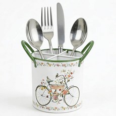 Z&Z ornamentorum 주방 조리대용 주방 기구 홀더 세련된 주방 조리기구 정리함 농가 주걱 홀더 조리대용 (그린), 2-초록색