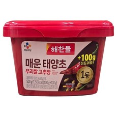 매운태양초골드고추장 400G+100G해찬들, 500g, 1개
