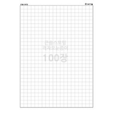 초등수학 수세기 도형그리기 격자 모눈종이 100장세트/ XY그래프 확률놀이 좌표그래프, A4, 1개