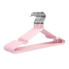 斑馬麥麥 防滑浸塑兒童衣架(1捆10支) 台灣現貨 北歐色衣架 防滑衣架 晾衣架 曬衣架, 粉色