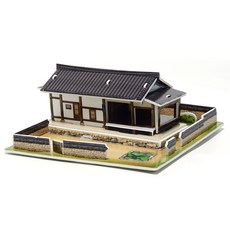 도움소 3D 입체퍼즐 한국의 안동 도산서원 도산서당 퇴계 이황 모형만들기 학습교구, 단품, 27피스, 1개