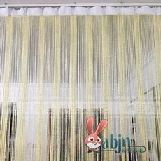 문발 커튼 출입문 창문 가림막 중국집 비즈커텐 엉킴방지, 옐로우