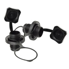 편도 공기 밸브 풍선 풍선 보트 공기 캡 나사, 플라스틱, 2 팩