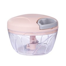 絞肉/蒜泥/食物調理器 - 廚房備料好幫手, 1個, 手拉式攪碎器【三刀頭-粉色】500ML