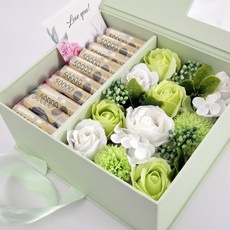 生活的智慧花朵零用錢盒+購物袋, 綠色雛菊