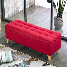 수납 벤치 신발가게 수납벤치 대기용 의자 장의자 겸용, 길이 80x폭 40, 레드