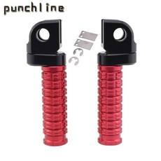 오토바이 풋 페그 프론트 페달 풋레스트 액세서리에 적합, 6. Long Red