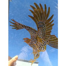 皮影 雄鷹展翅 鵬程萬里 牛皮手工雕刻, 如圖所示, 1個