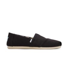 Toms 여성용 Alpargata Cloudbound 10019891 블랙 와이드 재활용 면 캔버스 7 와이드