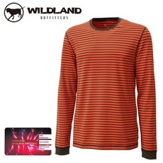 荒野 Wildland 男 遠紅外線條紋保暖衣/發熱衣，好康特賣，登山保暖首選