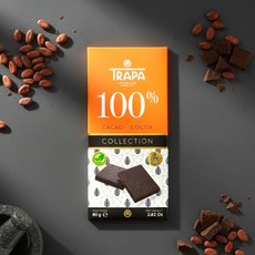 trapa 無添加糖 100%巧克力, 80g, 1個