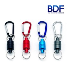 청룡조구 마그네틱 카라비너 (낱개1개) 랜야드 루어 자석홀더, 03. 레드, 1개