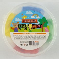 꾸밈 칼라 클레이 5색 세트 소프트 칼라점토 만들기 찰흙