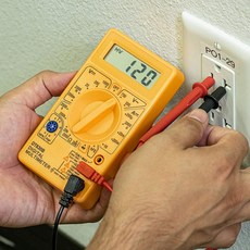 디지털 멀티테스터기 전압 전류 측정기 멀티미터 검전기, 1개