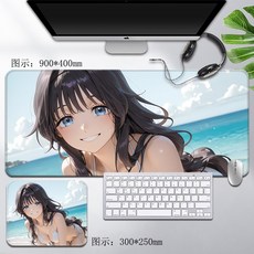 향기로운 꽃은 늠름하게 핀다 마우스패드 키보드 장패드 두께 4mm, 300x250mm, 12