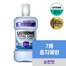 [NEW 충치케어] 리스테린 토탈케어 캐비티케어 마일드 구강청결제, 1L, 1개