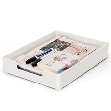 레터 트레이 레터 오거나이저 용지 트레이 사무용품 잡지 폴더 파일 노트북 문구류 데스크톱용 플라스틱 책상 트레이 가정 사무실 학교용 1단