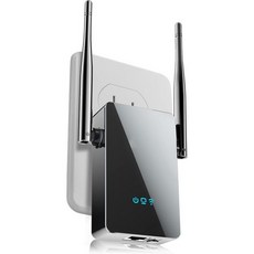 2026 WiFi Extender 신호 부스터 가정용 차세대 인터넷 4배 더 빠르고 최대 10000평방피트 이더넷 포트 포함 Wi-Fi 중계기 무선 장거리 증폭기 간편한 설정블, BLACK