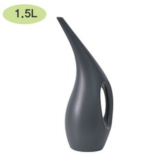 바시유 원예 긴 입 대용량 물조리개, 2개, 딥그레이