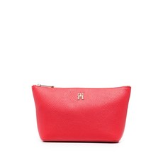 타미힐피거 모노그램 장식 메이크업 파우치