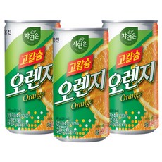 자연은 고칼슘 오렌지주스, 180ml, 90개
