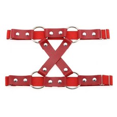 辣妹原宿固定朋克JK皮質亞文化COS十字街舞腿部酒吧INS吊襪帶綁帶