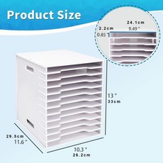 桌面文件架收納架 辦公室用品 A4文件夾 資料夾 文件欄 剪紙收納盒, 12層剪貼薄紙收納架【26.2CM], 1個