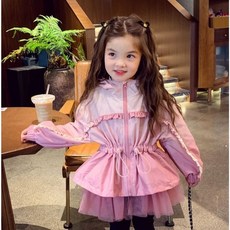 가을신상 여아 아웃도어 바람막이 후드집업 WB164