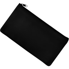 지퍼가 달린 2개의 머니백 11x6인치 현금 지갑 수표 영수증 정리함 화장품 지퍼 파우치블랙, 1 Pcs, Purple