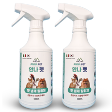 강아지오줌냄새제거 반려견 애견 반려동물 애완견 소변 배변 탈취제 탈취제/소독제, 2개, 500ml